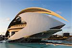 Palau de Les Arts Reina Sofía, die Stadt der Künste und Wissenschaften, Valencia, Spanien. Architekten: Santiago Calatrava