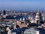 City of London from Drapers Gardens looking west, UK.