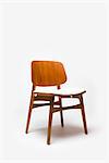 Chair, Danish, 1950s, manufactured by Fredericia Mobefabric. Designer: Borge Mogensen
