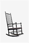 Ebonised Rocking Chair, Swedish, manufactured by Gosta Westerberg Mobel. Designer: Karl Axel Adolfson