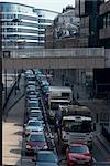 Congestion de la circulation sur Upper Thames Street, London EC4