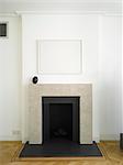 Fireplace in Edgware house extension, London, UK. Architects: Paul Archer Design