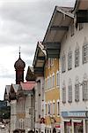 Bâtiments traditionnels de Bad Tolz, en Bavière,