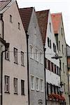 Gabled buildings in Weilheim, Bavaria