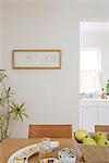 Fruits, Snacks and Drink on Table, Breakfast Table