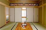 View Of Traditional Room With Tea Service On Table