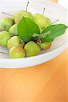 Fresh Green Apples In Bowl