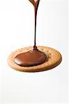 Faire fondre le chocolat sur le Biscuit