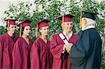 Graduates in line for degree outside