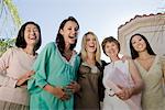 Women standing outside celebrating a Baby Shower