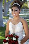 Portrait of girl (13-15) at Quinceanera