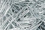 Heap of paper clips, close-up