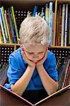 Little Boy Reading a Book