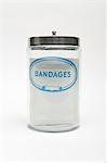 Empty bandage jar