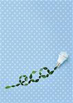 Word "eco" made of leaves and LED bulb