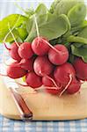 Radishes on Cutting Board