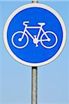 Bicycle Use Only Road Sign, Montpellier, Herault, France