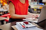 Woman working with laptop