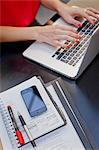 Woman working with laptop