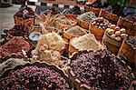 Display of spices and herbs in market, Sharm El Sheikh, Egypt, North Africa, Africa