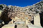 Ggantija Temple, UNESCO World Heritage Site, Xaghra, Gozo, Malta, Mediterranean, Europe