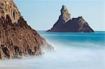 L'église Rock, Broad Haven Beach, dans le Parc National, Galles de l'Ouest, Royaume-Uni, Europe