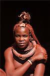 Himba woman, Skeleton Coast National Park, Namibia, Africa