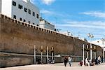 City ramparts, Medina, Tetouan, UNESCO World Heritage Site, Morocco, North Africa, Africa