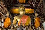 Buddha statues, Wat Visoun, Luang Prabang, Laos, Indochina, Southeast Asia, Asia