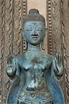 Statue de Bouddha, Haw Phra Kaew (Ho Phra Keo), Vientiane, Laos, Indochine, Asie du sud-est, Asie