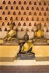 Statuen von Buddha, Wat Si Saket, Vientiane, Laos, Indochina, Südostasien, Asien