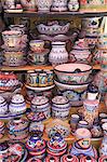 Talavera Pottery, El Parian Market, Puebla, Historic Center, Puebla State, Mexico, North America