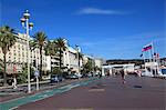 Promenade des Anglais, Nizza, Alpes Maritimes, Cote d ' Azur, Côte d ' Azur, Provence, Frankreich, Europa