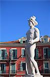 Fontaine du Soleil (Fountain of the Sun), Place Massena, Nice, Alpes Maritimes, Cote d Azur, French Riviera, Provence, France, Europe