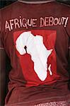 Africaine Afrique t-shirt, Ganvie, Bénin, Afrique de l'Ouest,