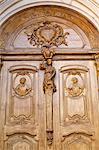 St. Vincent's cathedral door, Chalon-sur-Saone, Saone-et-Loire, Burgundy, France, Europe