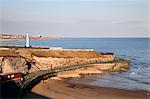 Seaburn phare et plage Sunderland, Tyne et Wear, Angleterre, Royaume-Uni, Europe