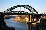 Wearmouth Bridge over the River Wear, Sunderland, Tyne and Wear, England, United Kingdom, Europe