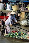 Floating market, Can Tho, Mekong Delta, Vietnam, Indochina, Southeast Asia, Asia