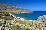 Beach view, Kato Zakros, Lasithi region, Crete, Greek Islands, Greece, Europe