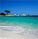 Strand von Palombaggia, in der Nähe von Porto Vecchio, Süd-Ost-Korsika, Korsika, Frankreich, Mediterranean, Europa