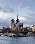 Cathédrale Notre-Dame sur l'île de la cité, Paris, France, Europe