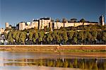 Das Schloss von Chinon, UNESCO-Weltkulturerbe, Indre-et-Loire, Loire-Tal, Frankreich, Europa