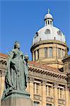 Queen Victoria Statue and Council House, Victoria Square, Birmingham, West Midlands, England, United Kingdom, Europe.