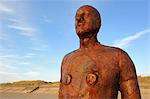 Antony Gormley sculpture, Another Place, Crosby Beach, Merseyside, England, United Kingdom, Europe