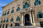 Auberge de Castille one of Valletta's most magnificent buildings, Valletta, Malta, Mediterranean, Europe