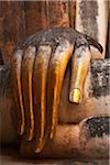 Close-Up of Buddha's Hand, Wat Si Chum, Sukhothai Kingdom, Sukhothai, Thailand