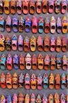 Chaussures de miniature en magasin, Marrakech, Maroc