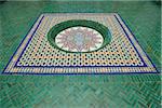 Patterned Tile Floor, Ben Youssef Madrasa, Marrakech, Morocco