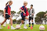 Équipe de soccer Coach formation pour enfants